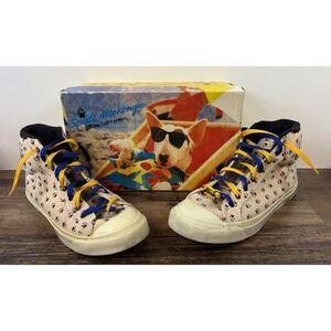 Vintage 1986 Spuds Mackenzie High Top Hi-top Shoes Men's Size 10.5 Bud Light